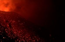 Spektakuläre Nachtbilder vom Ausbruch des Vulkan Ätna