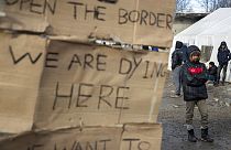 Menedékkérők a lezárt bosnyák-horvát határon