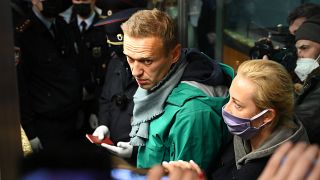Задержание Навального в московском аэропорту Шереметьево 17 января 2021