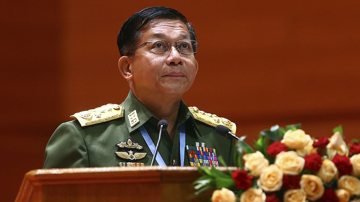  Myanmar's Army Commander-in-Chief Senior Gen. Min Aung Hlaing