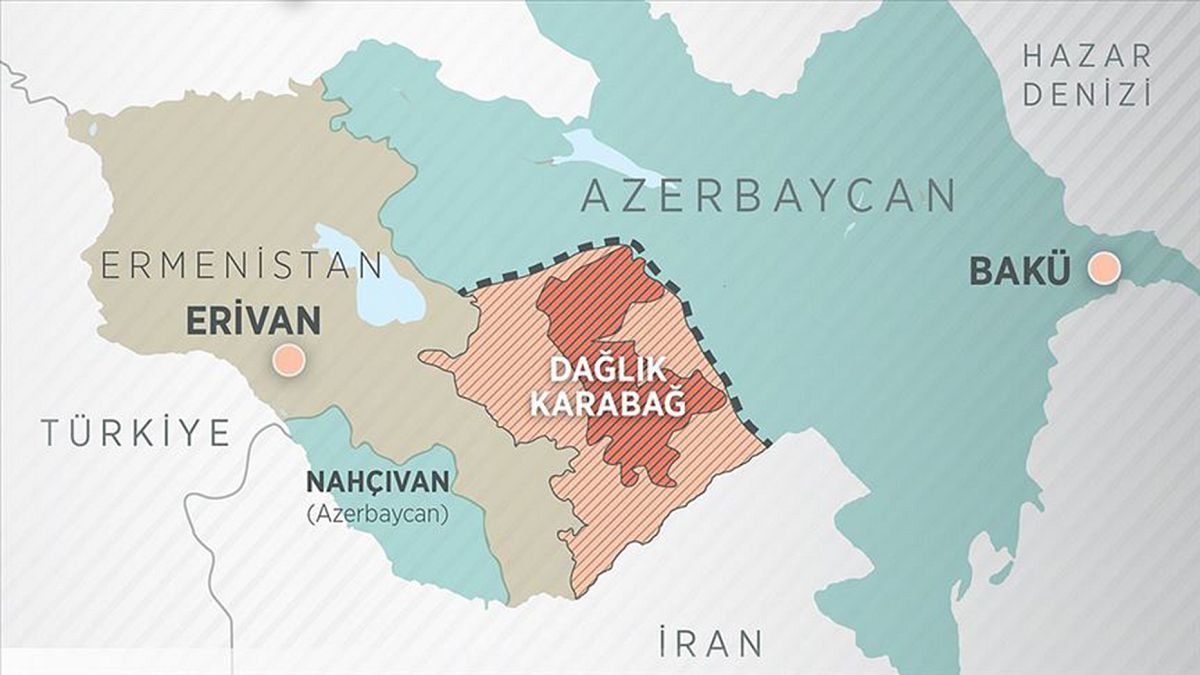 Dağlık Karabağ haritası 