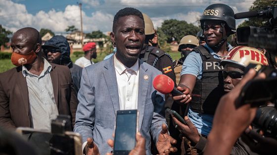 Bobi Wine said the Journalists covered him pretty well
