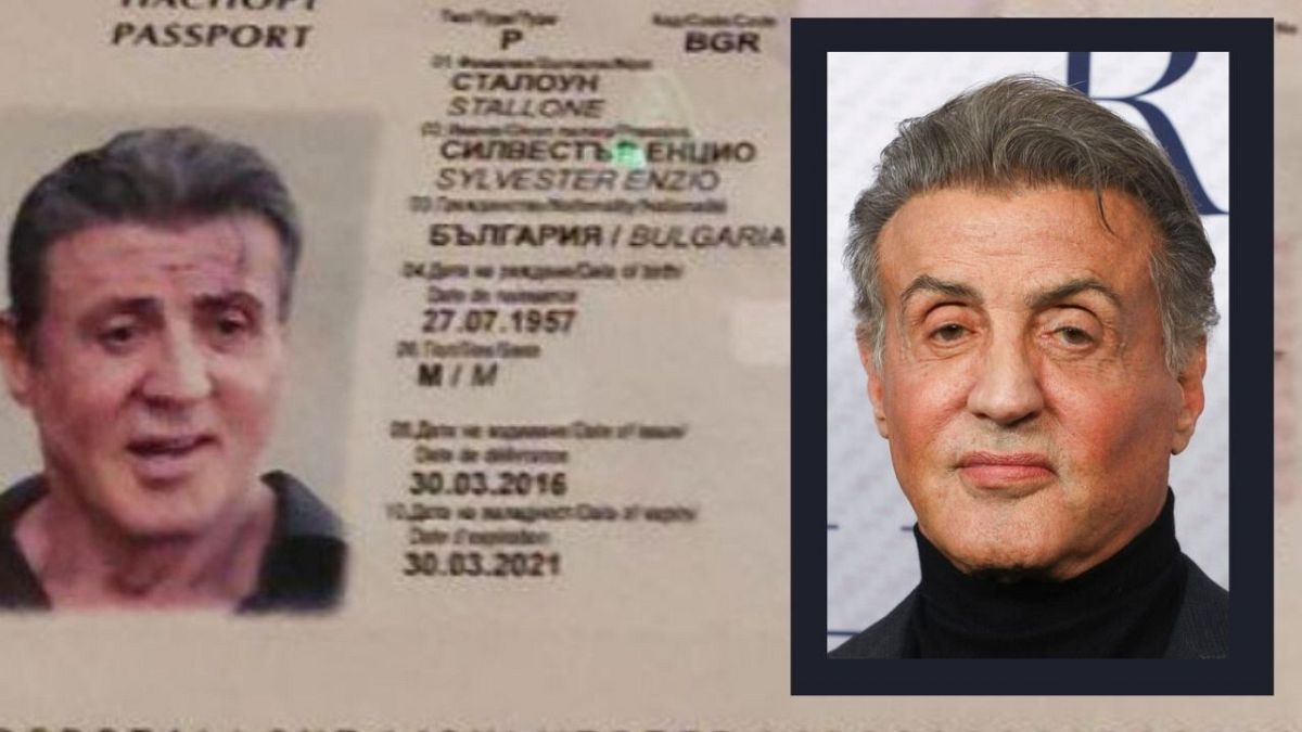 The counterfeiters had been marketing their forged documents using a picture of Hollywood actor Sylvester Stallone