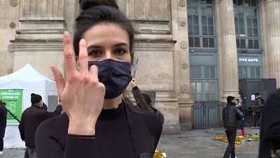 نمایش اعتراضی به «خفگی آرام فرهنگی» در خیابان‌های پاریس 