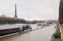 بارش شدید باران و هشدار طغیان رود سن در پاریس