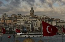 منظر عام لمدينة اسطنبول في تركيا.