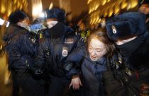 Сцена задержания в Москве