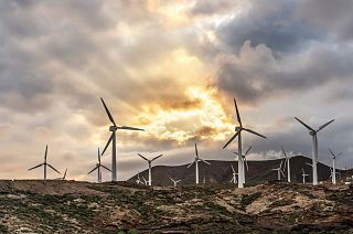 Turbines generating green energy