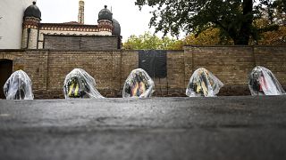 Two people were killed outside a synagogue and kebab shop in October 2019.