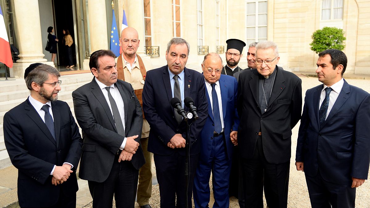 Fransa'da dini grupların temsilcileri 