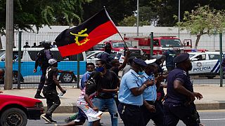Manifestation lors de la commémoration de la lutte angolaise