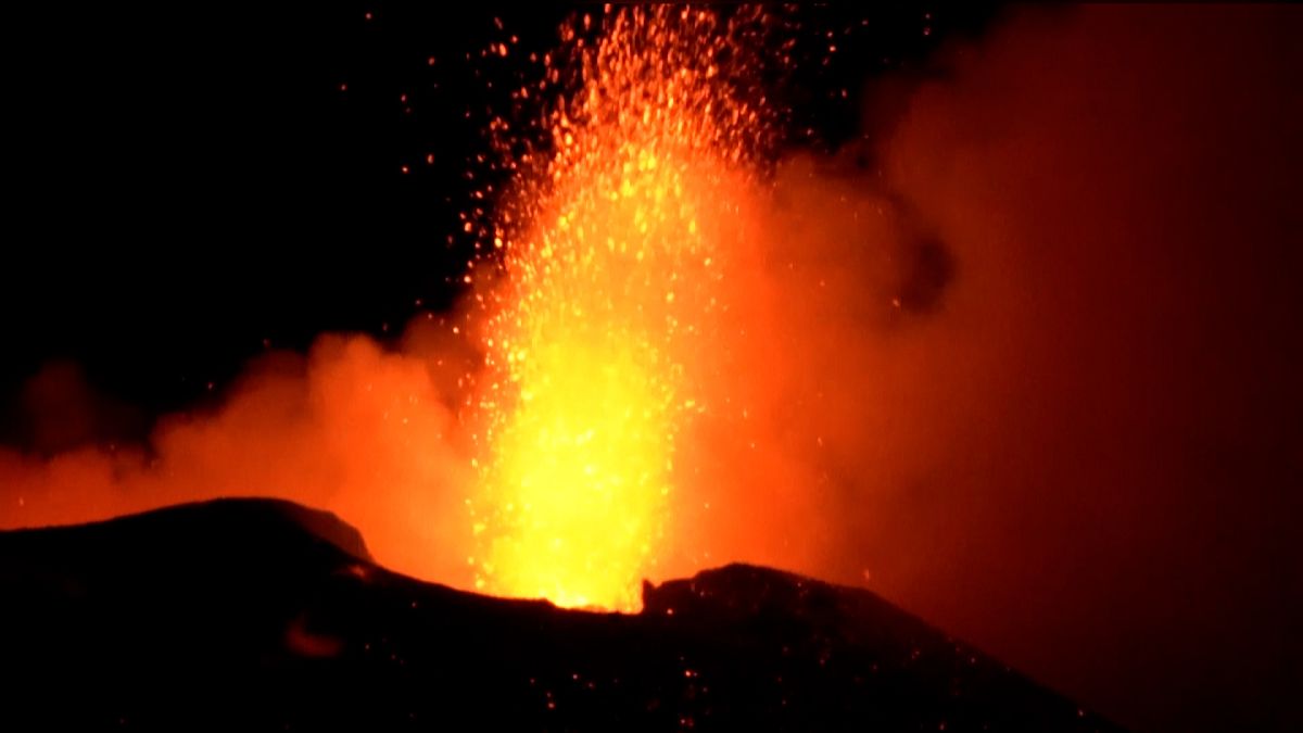 As espetaculares erupções do Monte Etna