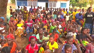 The displaced find refuge in a school as violence escalates in CAR