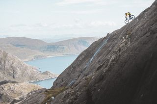 Danny MacAskill tackles nerve-wracking steep rock slabs on Isle of Skye
