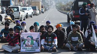 Indian farmers protest