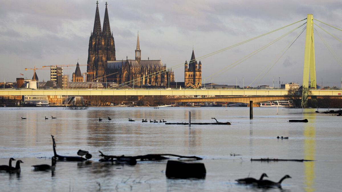 Blick auf Köln Anfang Februar 2021