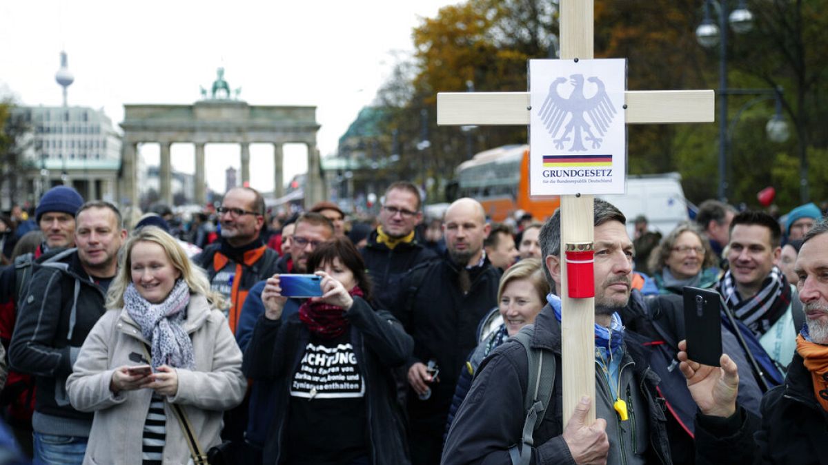 Protest gegen die Corona-Regeln am 18. November 2020 in Berlin