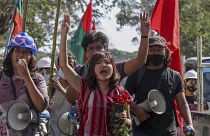 تظاهرات در میانمار