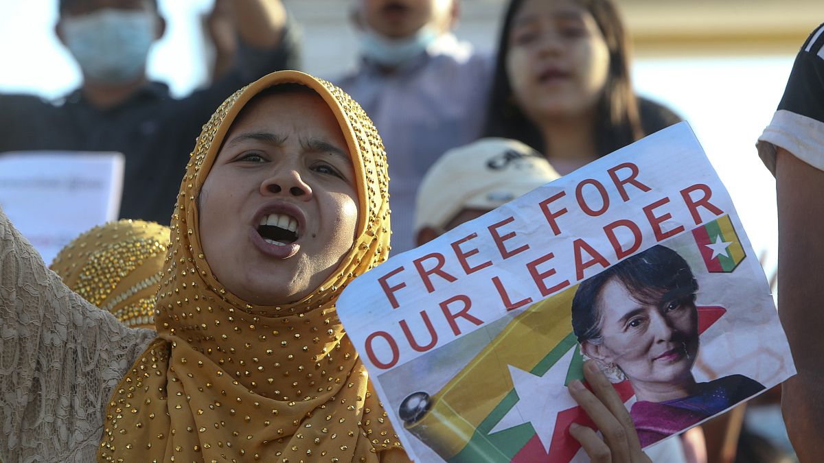 ميانمار مظاهرات
