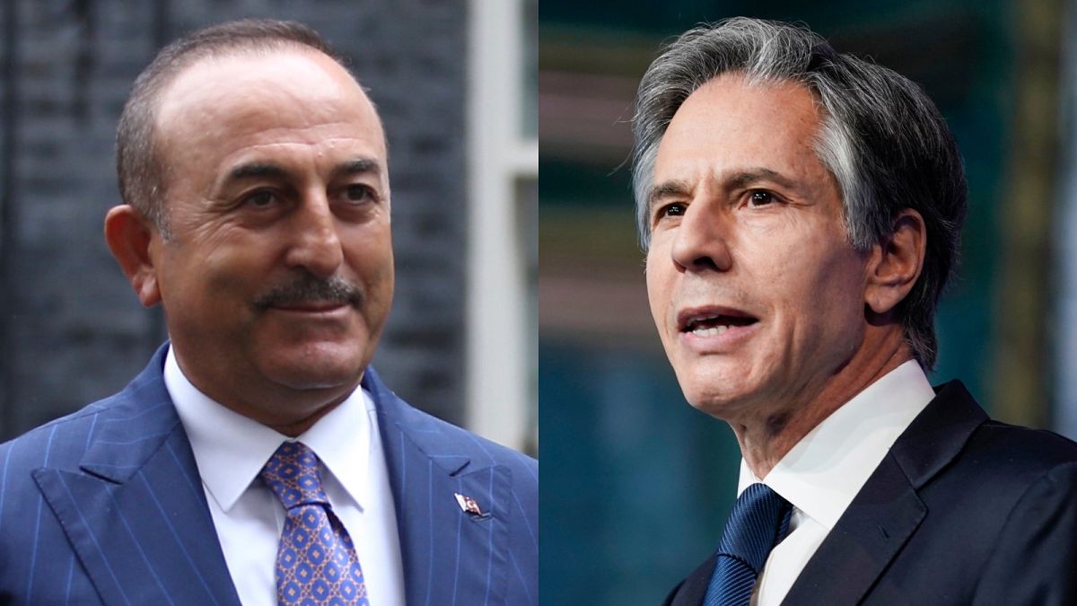 Türkiye Dışişleri Bakanı Mevlüt Çavuşoğlu ve ABD Dışişleri Bakanı Antony Blinken