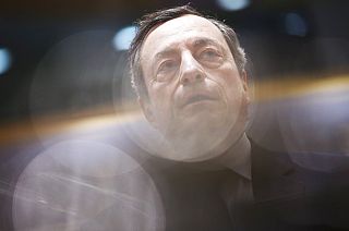 European Central Bank President Mario Draghi arrives to a meeting of Eurogroup Finance Ministers at the European Council headquarters in Brussels, Monday, Feb. 11, 2019