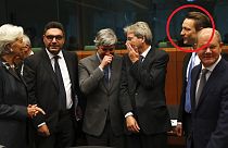 Gernot Blümel osztrák pénzügyminiszter az Eurogroup találkozóján 2020 januárjában (illusztráció)