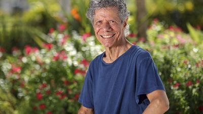 Jazz pianist and composer Chick Corea poses for a portrait in Clearwater, Fla., on Sept. 4, 2020.