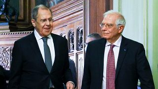 Borrell y Lavrov durante su reunión de la semana pasada