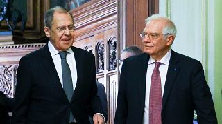 Borrell y Lavrov durante su reunión de la semana pasada 