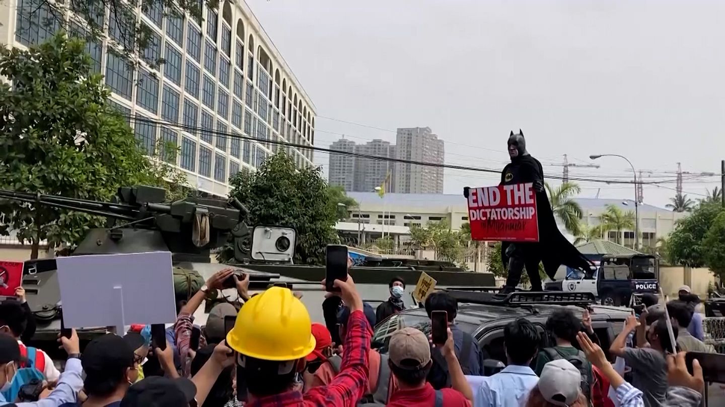 Heavy Army Presence In Myanmar S Biggest City As Protests Continue Euronews