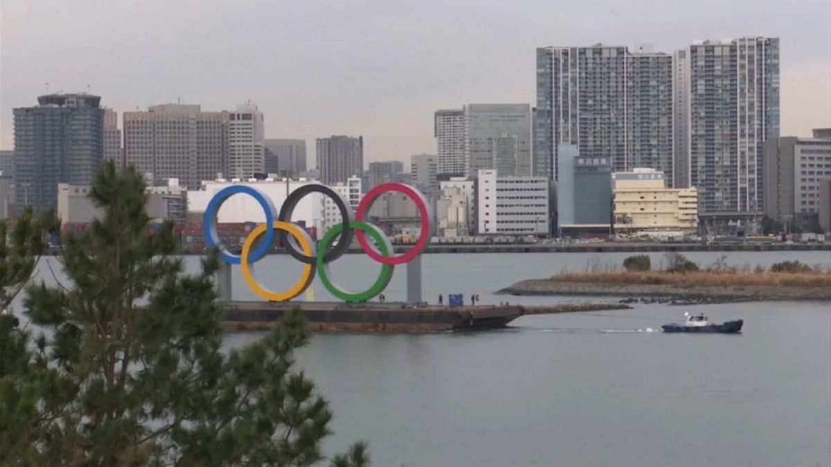 Олимпийские кольца. Токио, Япония