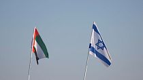 پرچم‌های اسرائيل و امارات