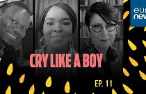 From left: Khopotso Bodibe, Mpiwa Mangwiro and Rosalind Morris, host and guests of this Cry Like a Boy episode