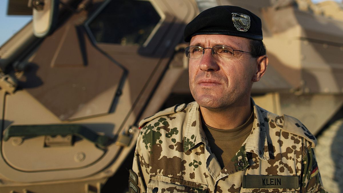 صورة من الارشيف -  القائد العسكري الألماني في أفغانستان العقيد جورج كلاين