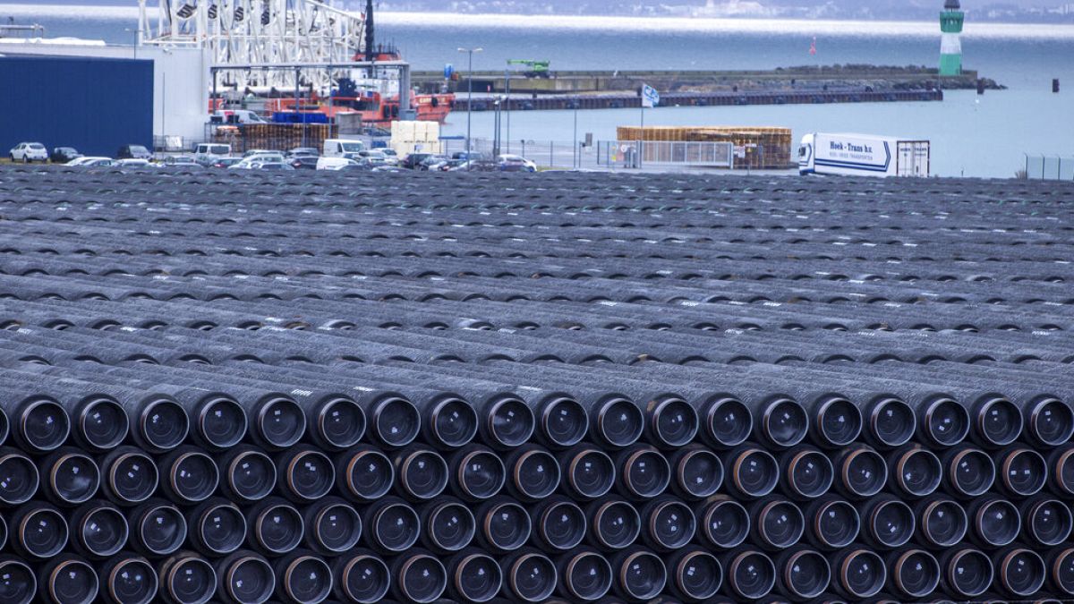 Pipes for the construction of the Nord Stream 2 natural gas pipeline 