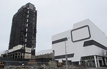 Gebäude des ehemaligen Trump Plaza Casino in Atlantic City, N.J., am Tag vor der Sprengung, 16.02.2021