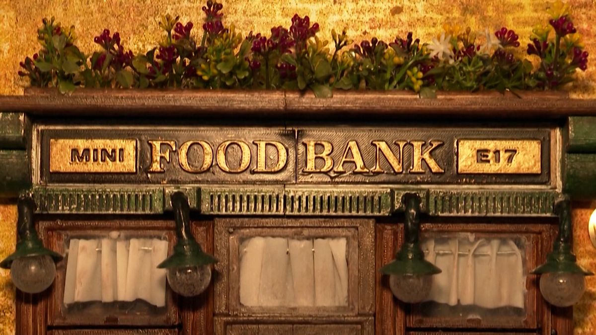 Artist creates mini food banks