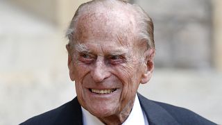 Britain's Prince Philip at a ceremonyat Windsor Castle, England on July 22, 2020.