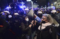 Marta Lempart, a key leader of the Polish Women's Strike, in Warsaw, Poland on Jan.28.2021.