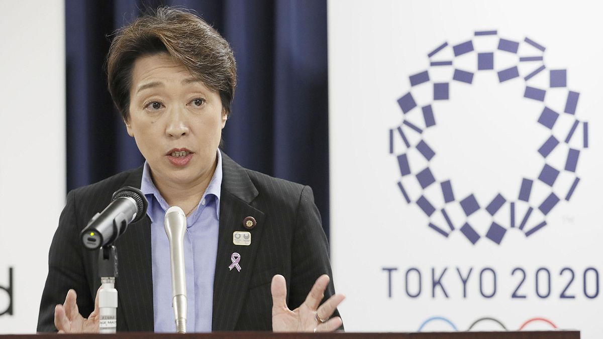 Japan's Olympics Minister Seiko Hashimoto speaks during a press conference at the cabinet office in Tokyo, on Sept. 19, 2019