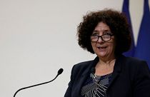وزير التعليم العالي الفرنسية فريدريك فيدال تتحدث خلال مؤتمر صحفي في باريس، 14 يناير 2021