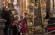 The Sedlec Ossuary at the church of All Saints in the Czech Republic
