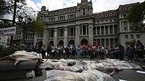 Arjantin'de kadına şiddet protestosu