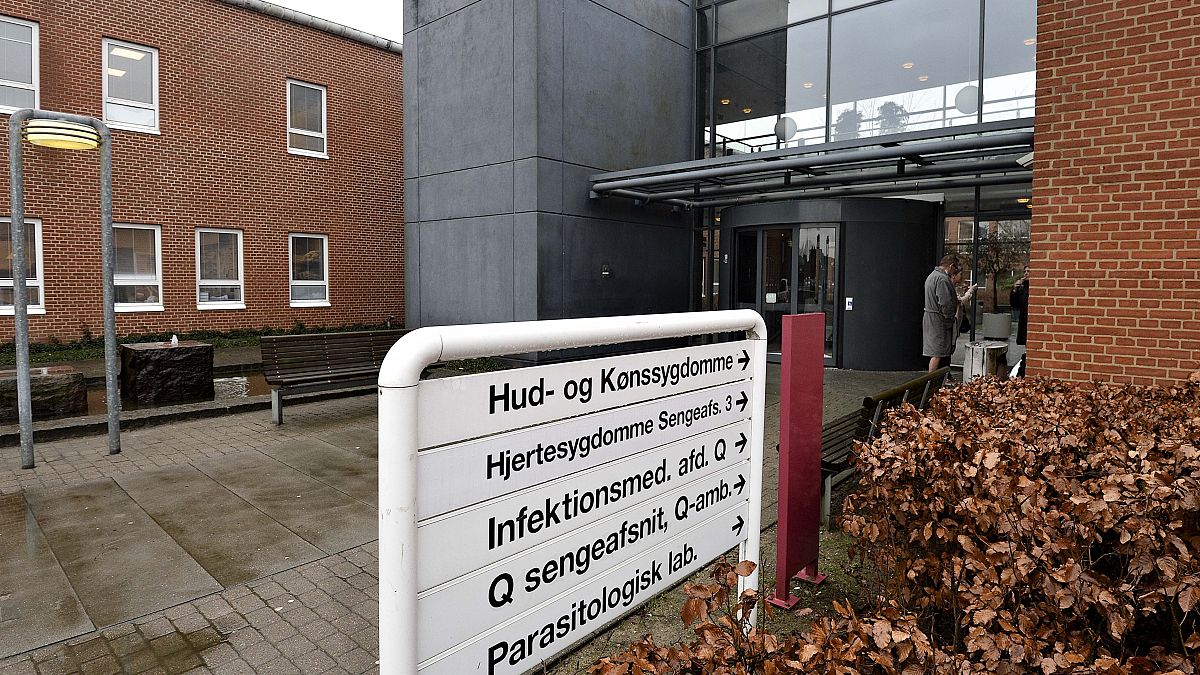 L'ingresso dell'ospedale universitario di Aarhus.