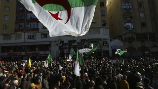من مظاهرات في خراطة الجزائرية أقيمت في 16 شباط/فبراير 2021