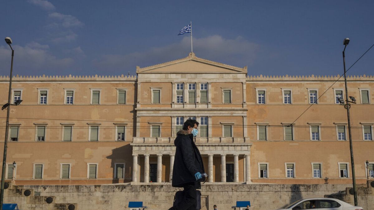 Άποψη από την ελληνική Βουλή στην Αθήνα