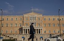 Άποψη από την ελληνική Βουλή στην Αθήνα