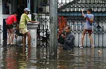 El nivel de las aguas ha subido en varios distritos de Yakarta