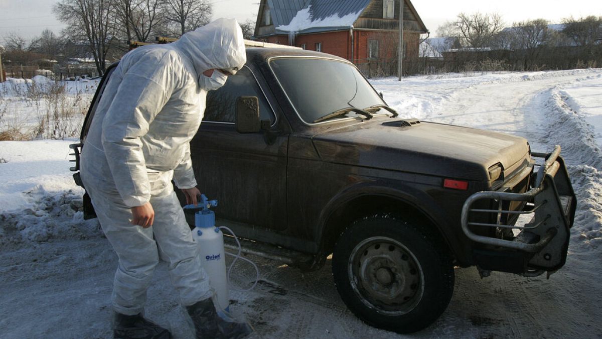Kampf gegen Vogelgrippe in Russland (2007)