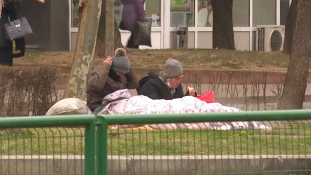 FILE: homeless people in Bucharest